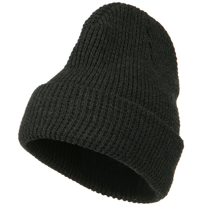 Big Stretch Waffle Stitch Cuff Beanie