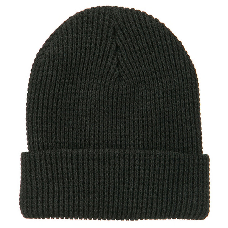 Big Stretch Waffle Stitch Cuff Beanie