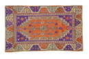 2.5x4 Vintage Distressed Oushak Rug