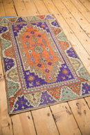 2.5x4 Vintage Distressed Oushak Rug