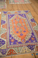 2.5x4 Vintage Distressed Oushak Rug