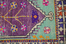 2.5x5 Vintage Distressed Oushak Rug Runner