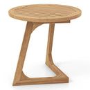 Patio Furniture Set: Patio Dining Set+Teak Wood Side Table+3 Pieces Patio Rattan Bistro Set by LJGDeals