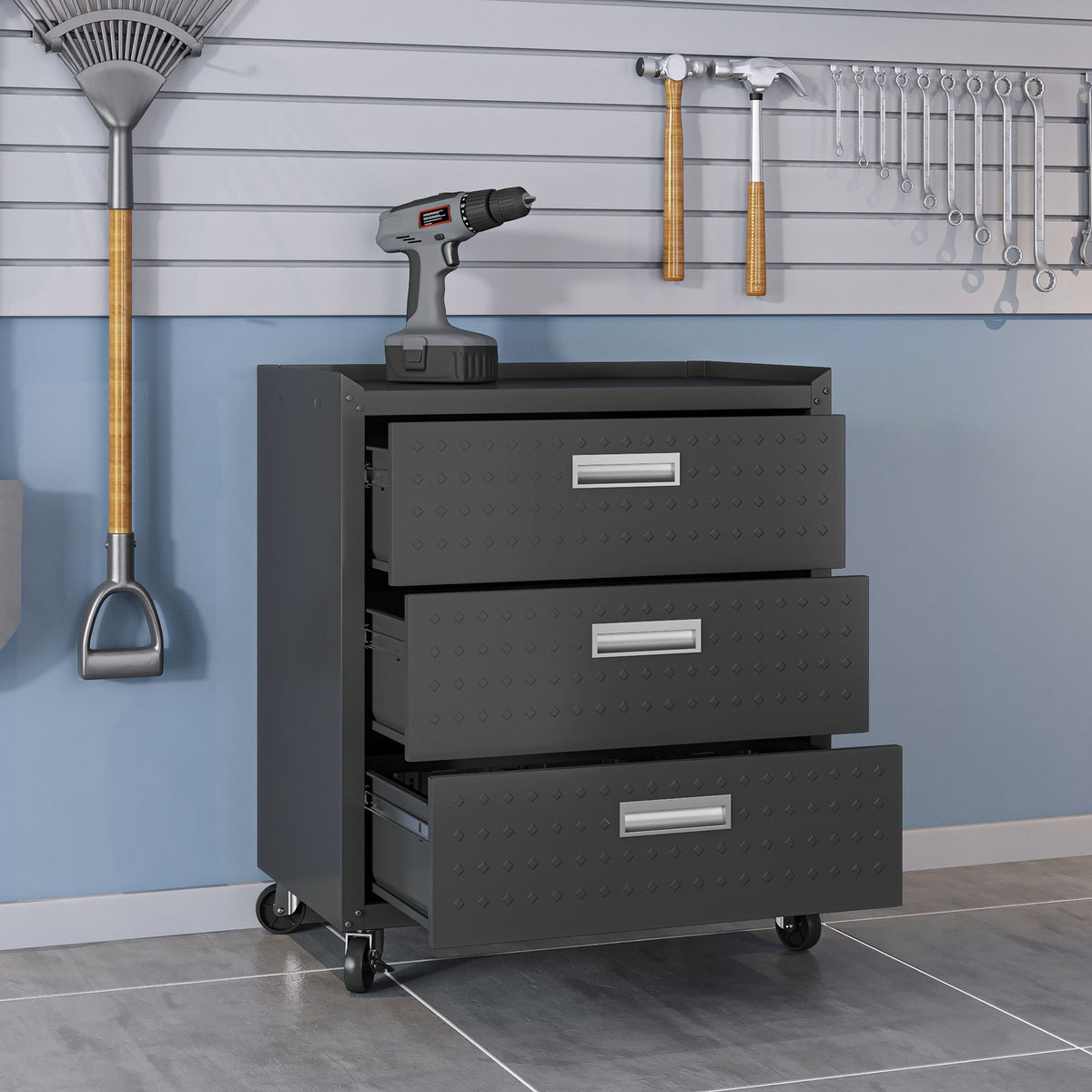 Fortress -3 Drawer Rolling Garage Cabinet, photo 4 of 10