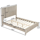 Platform Bed Frame With Tall Headboard by HouseOfZazla