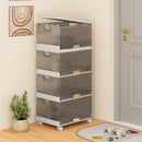 3/4/5/6-Cube Stackable Storage Bins with Detachable Wheels by LJGDeals
