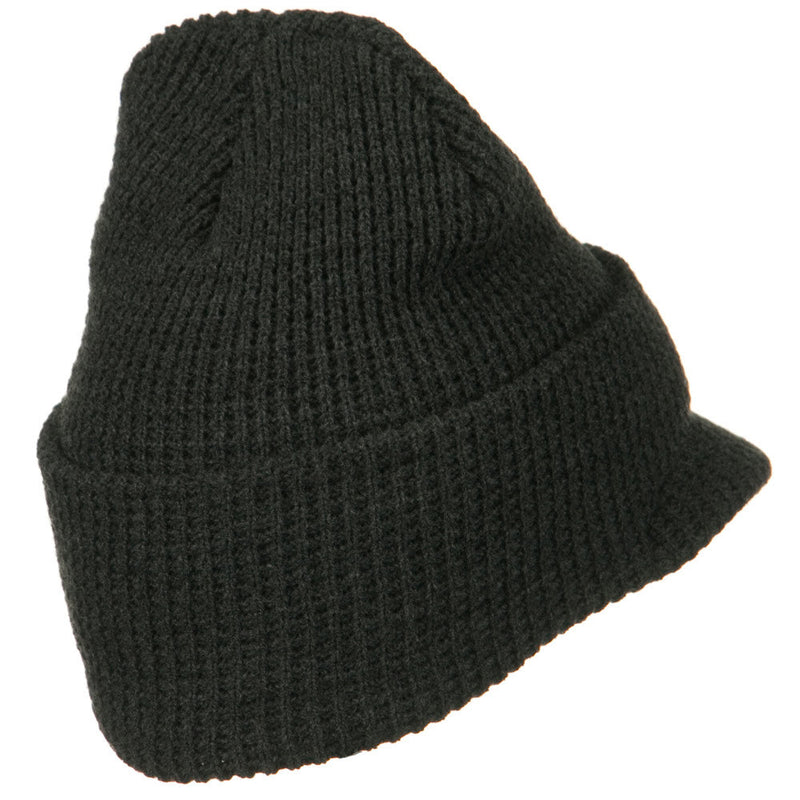 Waffle Stitch Cadet Beanie Visor