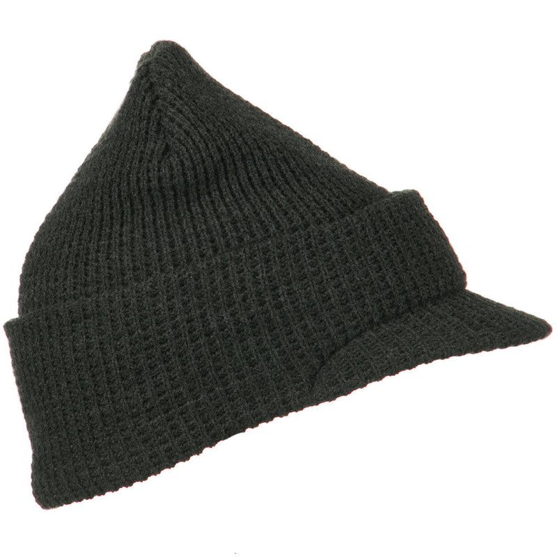 Waffle Stitch Cadet Beanie Visor