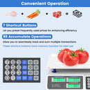 66lb Price Computing Scale Commercial Food Scale with Dual LCD Displays