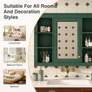 Wall Mounted Medicine Cabinet With Mirror, Storage Cabinet Featuring 6 Open Shelves And Adjustable Interior by HouseOfZazla