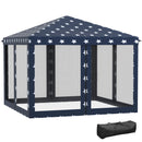 Outsunny 10' x 10' Pop Up Canopy Tent with Netting by HouseOfZazla
