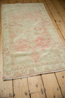 2.5x5 Vintage Distressed Oushak Rug Runner