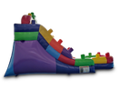 12' Blocks Inflatable Slide Wet/Dry