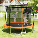 12FT Outdoor Trampoline Heavy-Duty Recreational Trampoline with Safety Enclosure Net