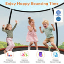 12FT Outdoor Trampoline Heavy-Duty Recreational Trampoline with Safety Enclosure Net