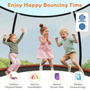 12FT Outdoor Trampoline Heavy-Duty Recreational Trampoline with Safety Enclosure Net by LJGDeals