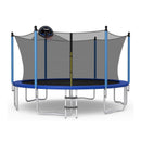 Outdoor Recreational Trampoline with Ladder and Enclosure Net by DirectDeals