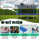 Outdoor Recreational Trampoline with Ladder and Enclosure Net by LJGDeals
