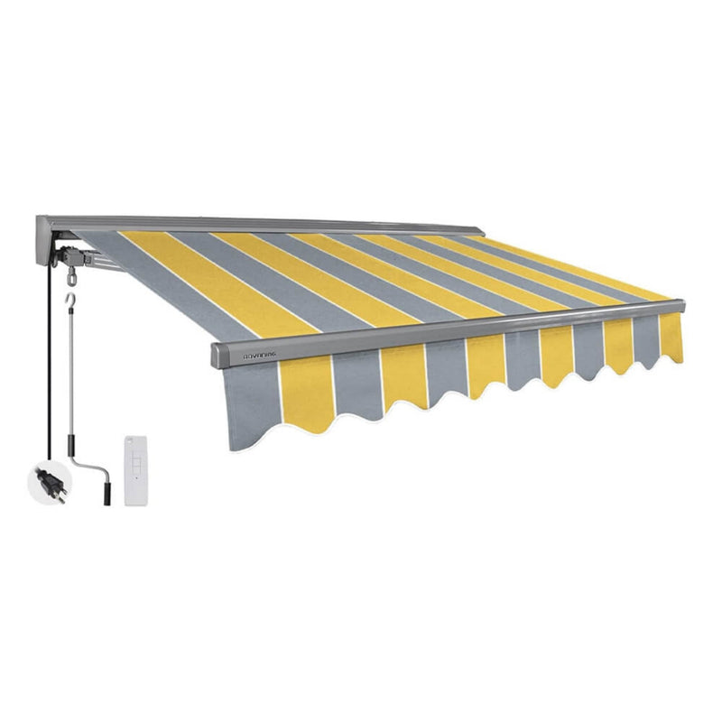 Advaning Classic Series Fully Assembled Retractable Sun Shade Canopy Awning (SAK92851)