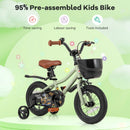 14-Inch Kids Bike Adjustable with Training Wheels for 3-5 Years Old by LJGDeals