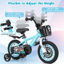 14 Inch Kids Bike with Adjustable Handlebar and Saddle for 3-5 Years Old-14 inches by LJGDeals