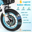 12 Inch Kids Bike with Adjustable Handlebar and Saddle for 3-4 Years Old-12 inches