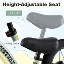12-Inch Balance Bike with Adjustable Seat and Rotatable Handlebar for Over 36 Months Old by LJGDeals