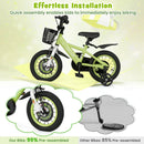 14 Inch Kids Bike Adjustable with Detachable Training Wheels for 3-5 Years Old-14 inches by LJGDeals