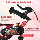 14 Inch Kids Bike Adjustable with Storage Basket and Double Brake for 3-5 Years Old-14 inches