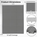 12Tiles 1/2" Puzzle Exercise Floor Mats by LJGDeals