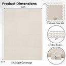 Puzzle Exercise Floor Mats 1/2 Inch Thick - 12 Tiles by DirectDeals