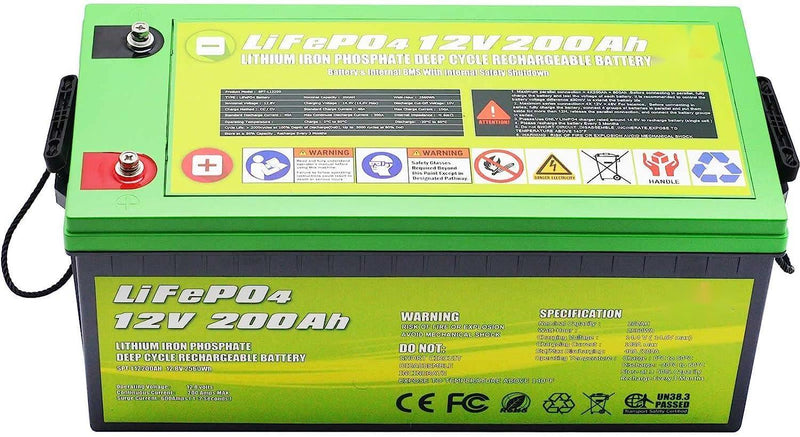 12V 200Ah LiFePO4 Deep Cycle Lithium Battery