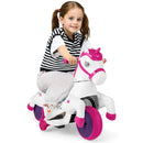 12V Unicorn Ride on Toy with Training Wheels and Horse Riding Mode