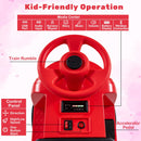 12V Kids Ride-On Train with Adjustable Seat & Music