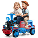 12V 2-Seater Ride on Toy with Train Whistle and Removable Chair by LJGDeals