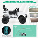 12V 7Ah Licensed Toyota FJ Cruiser Electric Car with Remote Control-White by LJGDeals