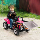 12V Battery Powered Kids Ride on Excavator with Adjustable Arm and Bucket by LJGDeals