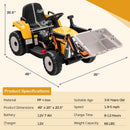 12V Battery Powered Kids Ride on Excavator with Adjustable Arm and Bucket by LJGDeals
