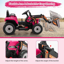 12V Battery Powered Kids Ride on Excavator with Adjustable Arm and Bucket by LJGDeals