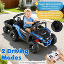 12V Battery Powered Ride On Tractor with Parent Remote Control by LJGDeals