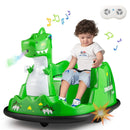 12V Bumper Car with Spray Function and Remote Control for Toddlers Aged 2-5-Green by LJGDeals