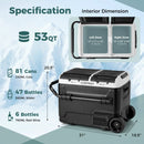 Dual Zone 12V Car Refrigerator for Vehicles Camping Travel Truck RV Boat Outdoor and Home Use by LJGDeals