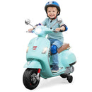 12V Kids Electric Motorcycle Licensed VESPA with Music and Training Wheels by LJGDeals