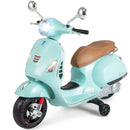 12V Kids Electric Motorcycle Licensed VESPA with Music and Training Wheels by LJGDeals
