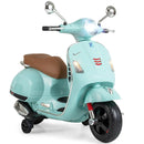 12V Kids Electric Motorcycle Licensed VESPA with Music and Training Wheels by LJGDeals