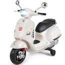 12V Kids Electric Motorcycle Licensed VESPA with Music and Training Wheels by LJGDeals