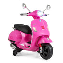 12V Kids Electric Motorcycle Licensed VESPA with Music and Training Wheels by LJGDeals