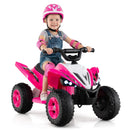 12V Kids Ride On ATV 4-Wheeler Quad with LED Lights and 7 mph Max Speed by LJGDeals