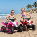 12V Kids Ride On ATV 4-Wheeler Quad with LED Lights and 7 mph Max Speed by LJGDeals
