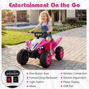 12V Kids Ride On ATV 4-Wheeler Quad with LED Lights and 7 mph Max Speed by LJGDeals